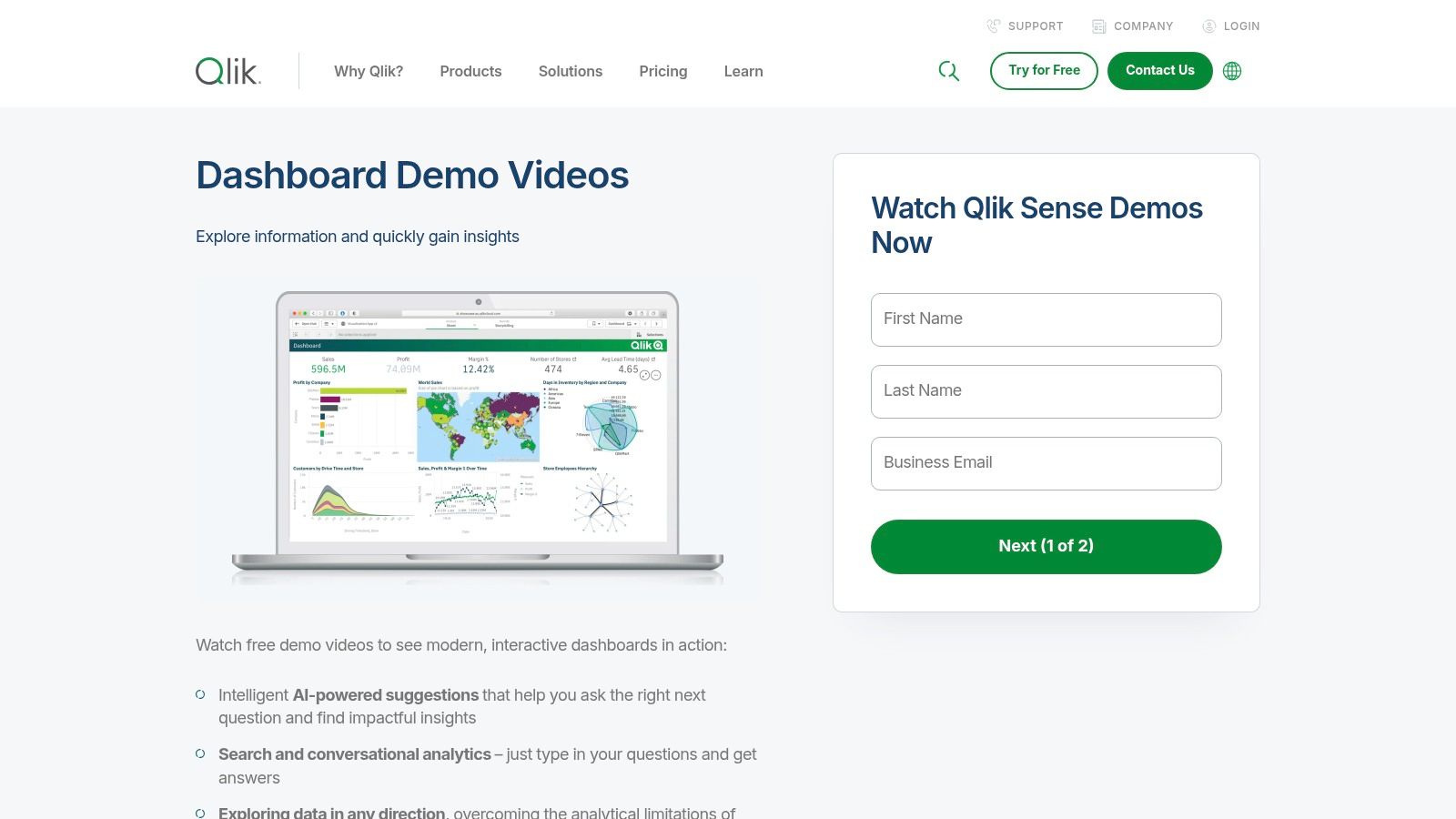 Qlik – Qlik Sense Dashboard Demos and Gallery
