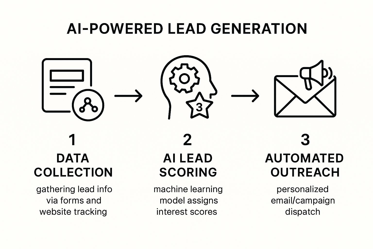 Infographic about ai powered lead generation