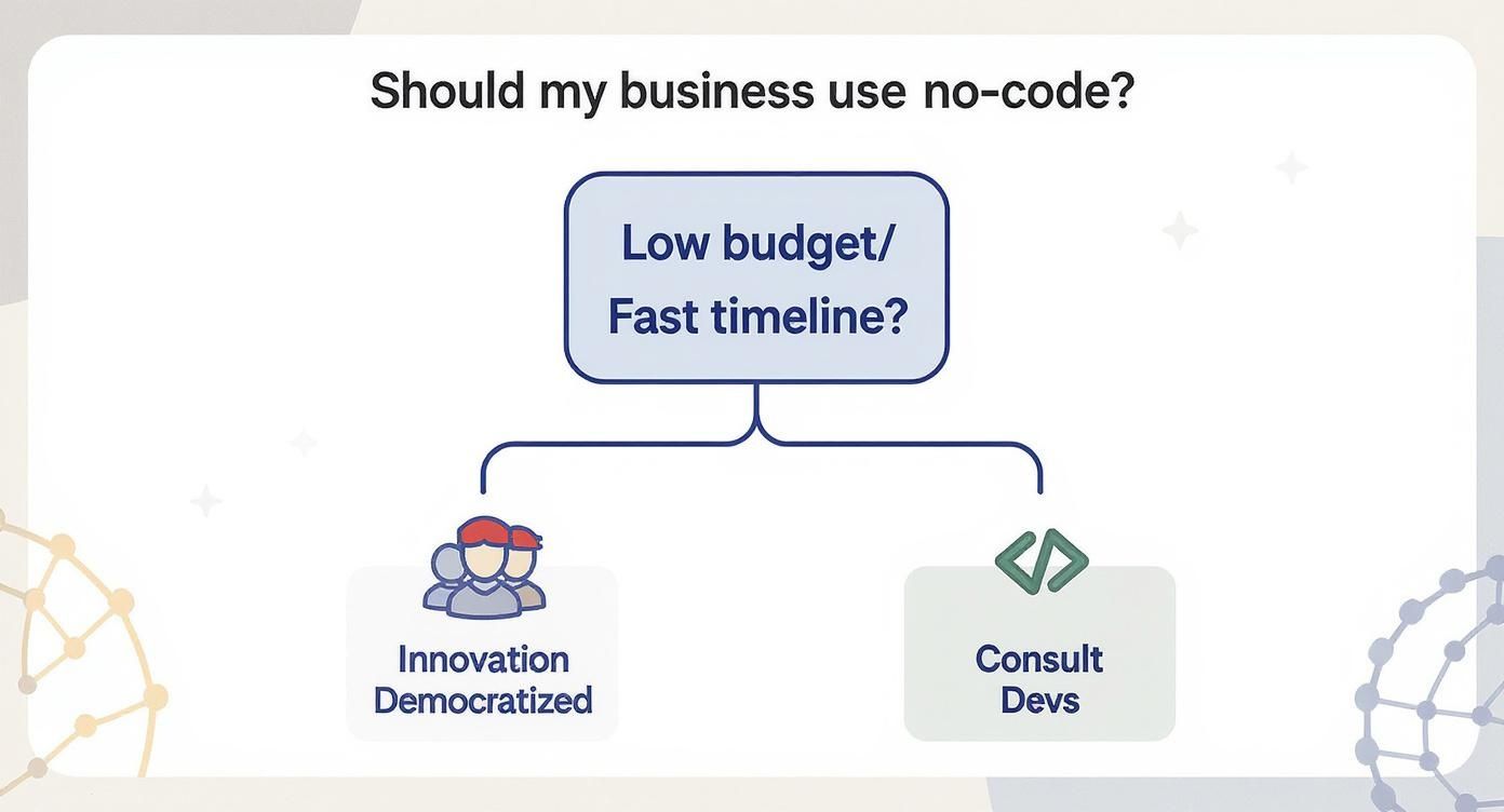 Infographic about what is no code automation