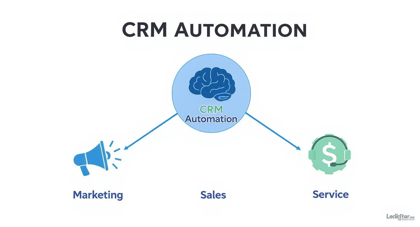 Infographic about what is crm automation