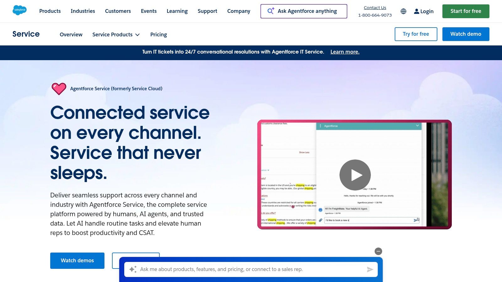 Salesforce Service Cloud + Digital Engagement (Einstein Bots)