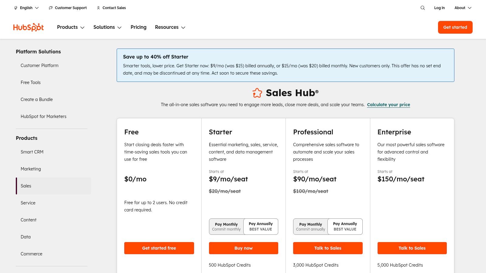 HubSpot Sales Hub