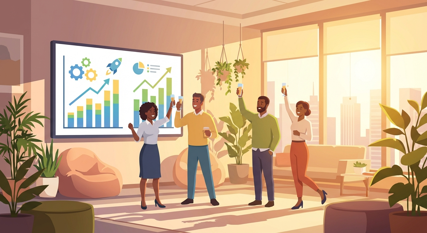 Agency team achieving results with AI automation