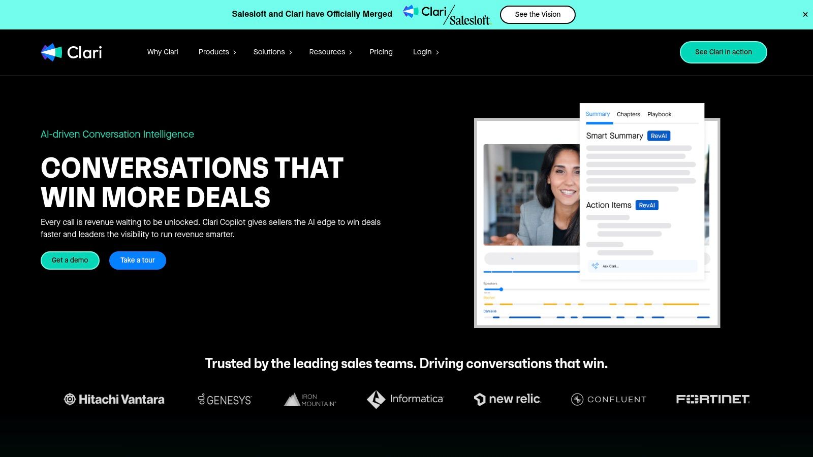 Clari Copilot – Conversation Intelligence within Clari