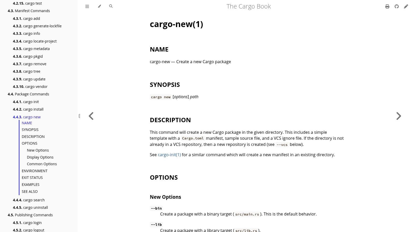Rust Cargo project templates (cargo new + built‑in test scaffolding)