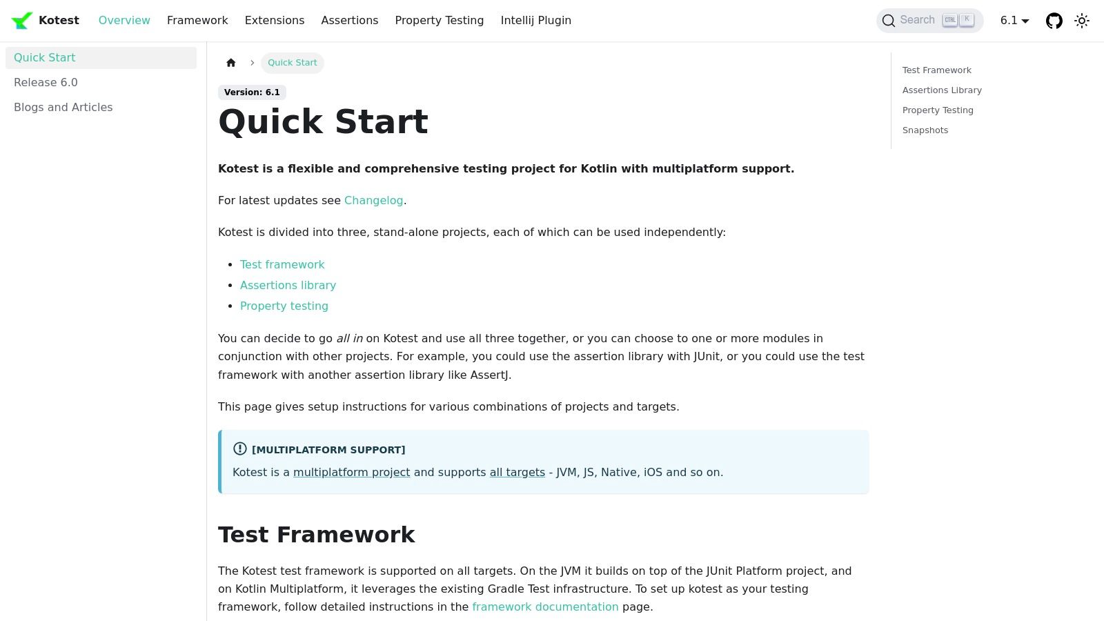 Kotest (Kotlin/JVM/KMP project setup)