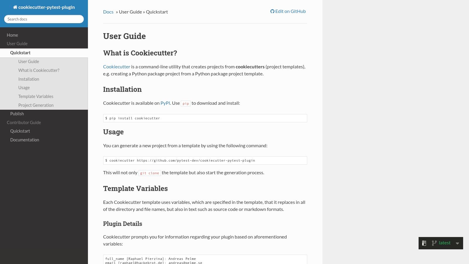 cookiecutter-pytest-plugin (pytest plugin template)