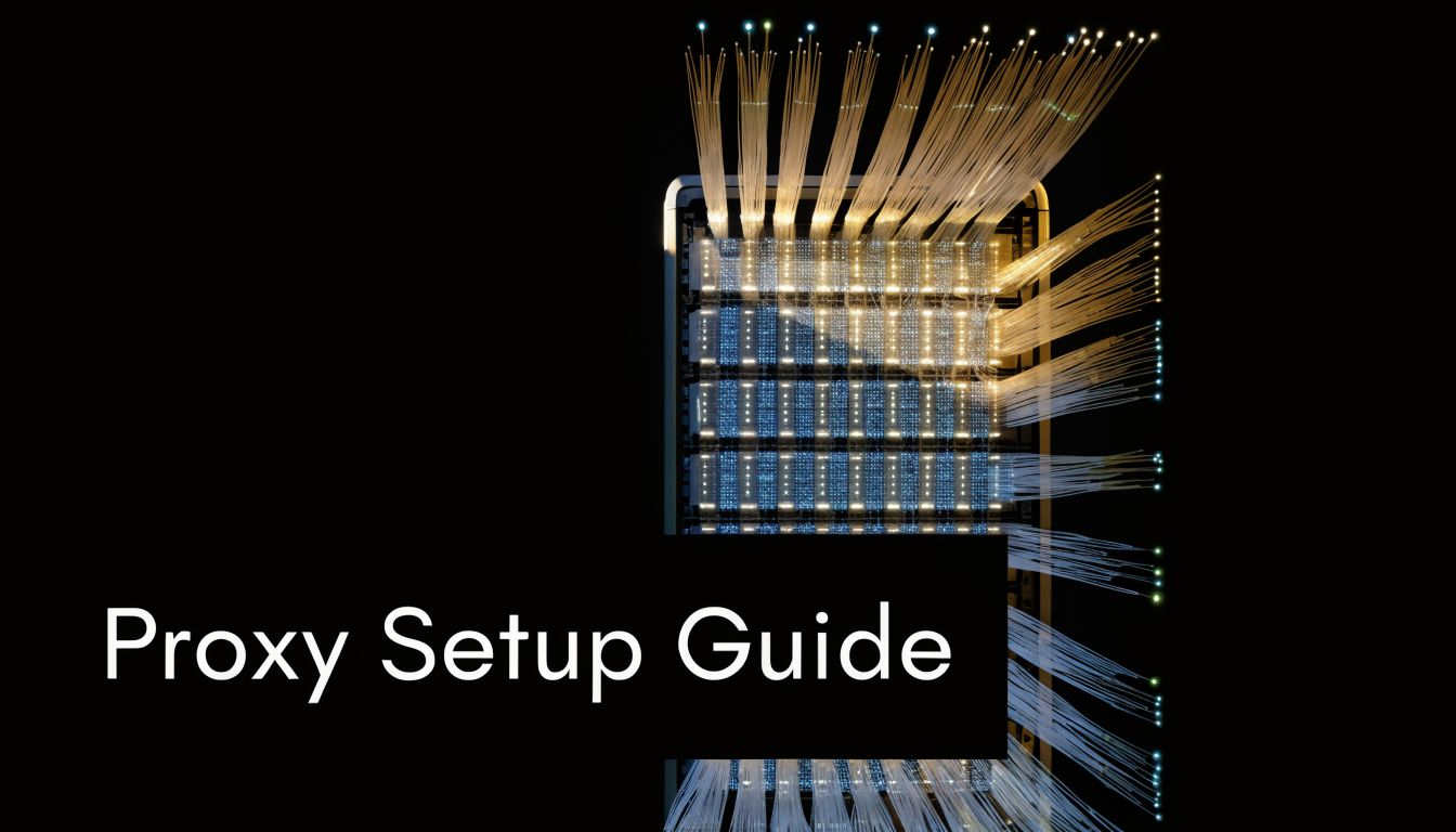 A close-up view of server infrastructure with fiber optic cables illuminated against a dark background.