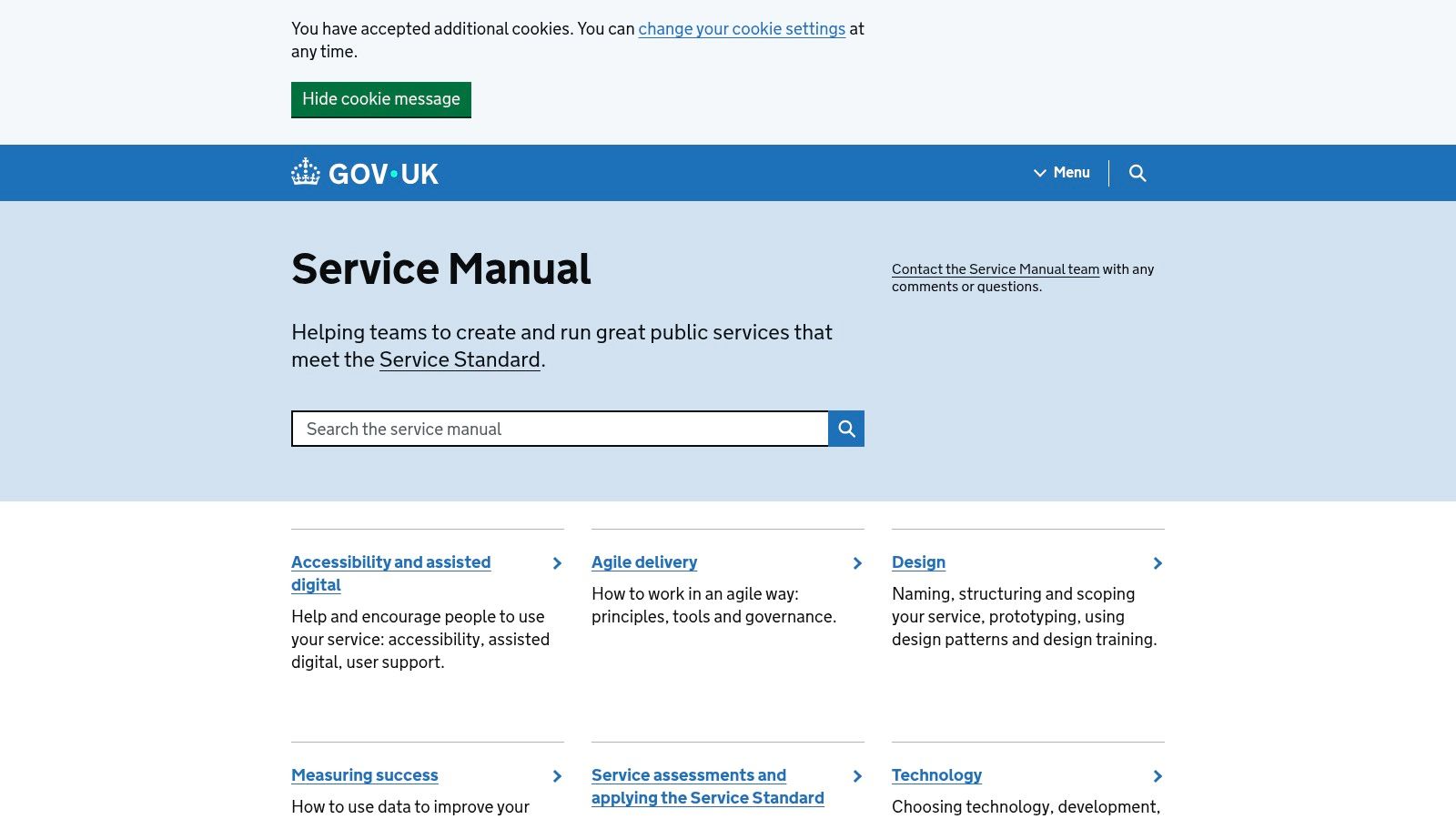 GOV.UK Service Manual