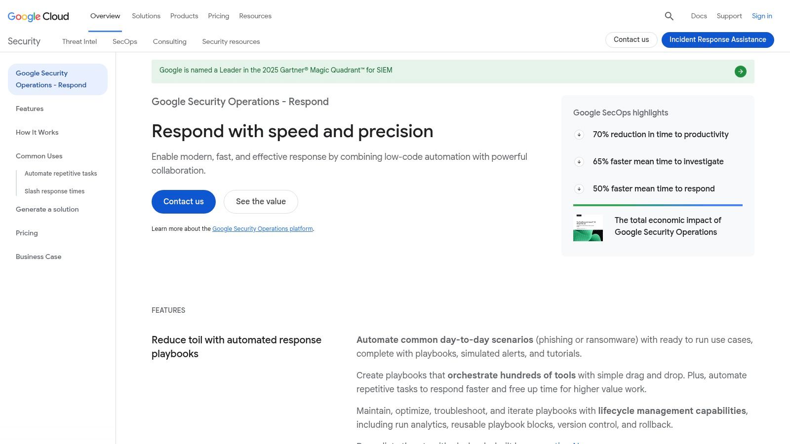 Google Security Operations SOAR