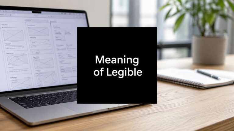 The Meaning of Legible: Why It Matters for Business & UX