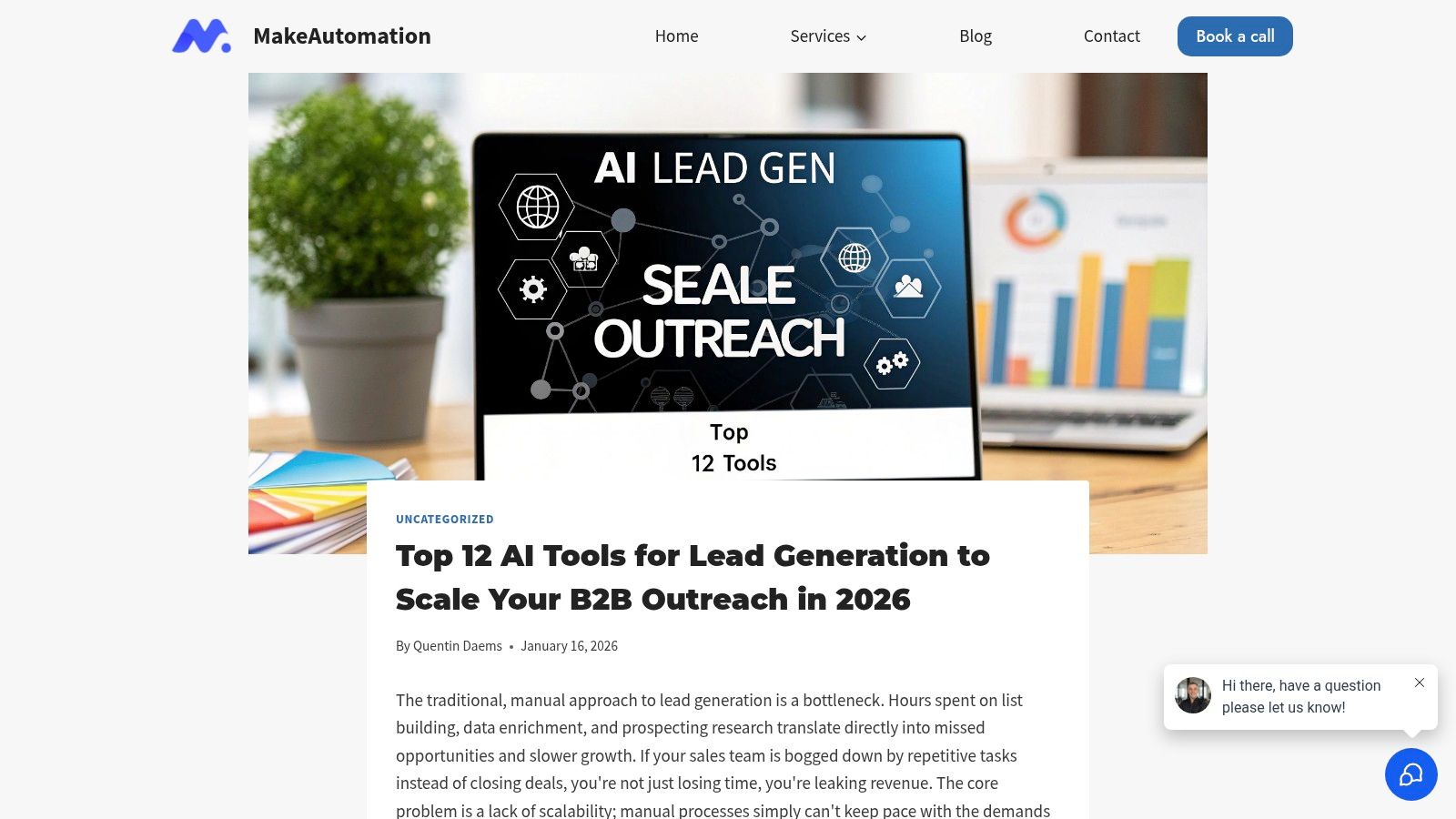 Top 12 AI Tools for Lead Generation to Scale Your B2B Outreach in 2026