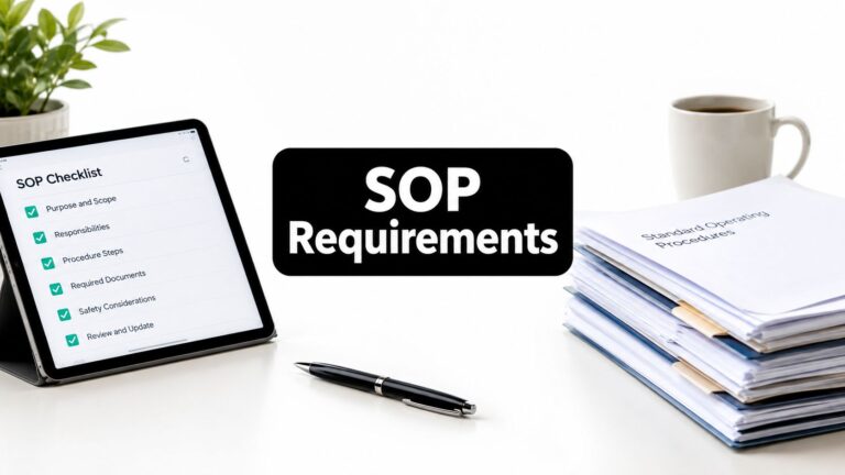 SOP Requirements for B2B and SaaS Teams